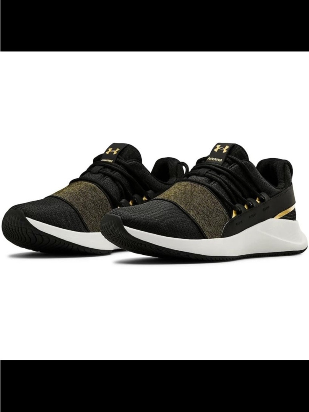 Under Armour (WMNS) Charged Breathe Lace 'Black & Gold’ Size 12